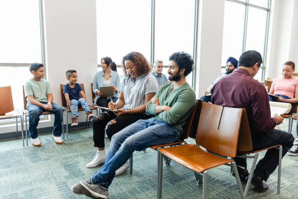 Como é a percepção do cliente na sala de espera